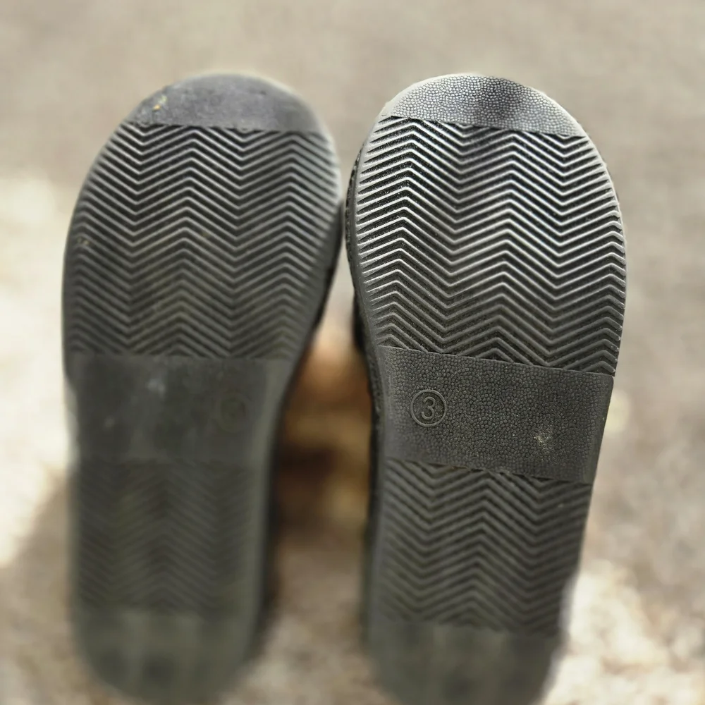 Cozy Black and Brown Kids Shoes